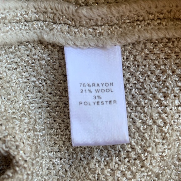 St. John Knit Skirt Cream/Tan with Gold Thread PF11 GRP2 - Picture 7 of 10